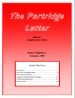 Buy The Partridge Letter